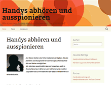 Tablet Screenshot of handys-abhoeren.com